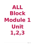 3rd Grade Module 1 ALL Block Student Workbook