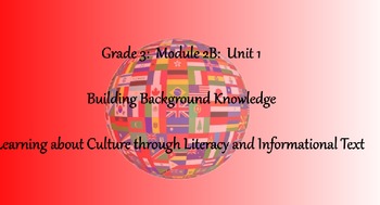 Preview of 3rd Grade - Module 2B Unit 2 Bundle - Researching a Country's Culture
