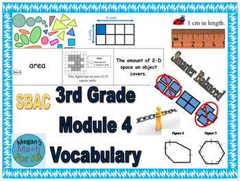 Preview of 3rd Grade Module 4 Vocabulary - Editable - SBAC