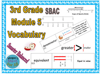 Preview of 3rd Grade Module 5 Vocabulary - SBAC - Editable