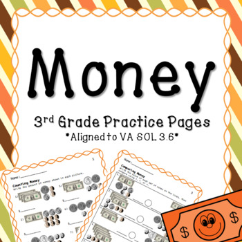 Preview of 3rd Grade Money Practice Pages