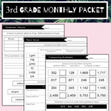 3rd Grade Monthly Packets:  Bundle