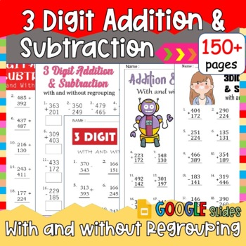 Preview of 3rd Grade Morning Work - Adding & Subtraction 3-Digit Numbers with Regrouping