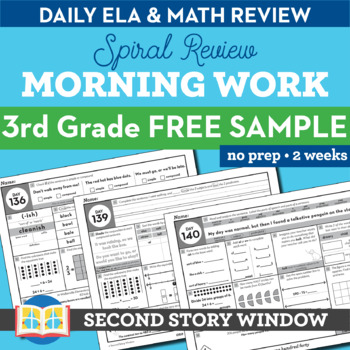 Preview of 3rd Grade Morning Work Free 2 Week Sample