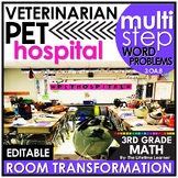 3rd Grade Two Step Word Problems Multi Step Veterinarian R