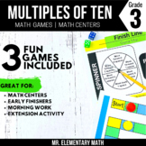 3rd Grade Multiples of Ten Games and Centers