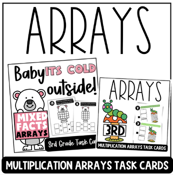 Preview of Multiplication and Division Arrays Task Cards