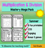 3rd Grade Multiplication Division "Mastery Pack" for May