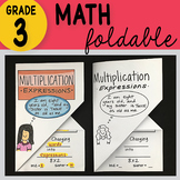 3rd Grade Multiplication Expressions Foldable
