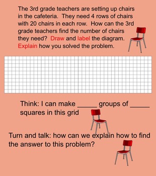 3rd Grade Multiplication Go Math Unit 5 Task Review Smartboard Activity