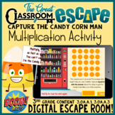 3rd Grade Multiplication Halloween/Fall Math Escape Room B