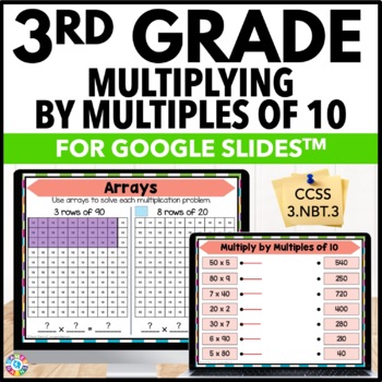 Preview of 3rd Grade Multiplication Practice - Multiplying by Multiples of 10 Worksheets