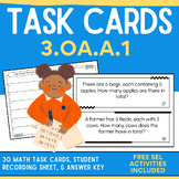 3rd Grade Multiplication Word Problems: 30 Task Cards & Re