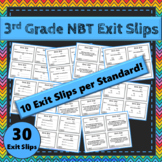 3rd Grade NBT Exit Slips/Tickets ★ Number & Operations in 