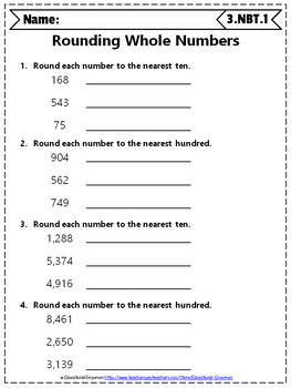 3rd grade nbt worksheets 3rd grade math worksheets numbers in base ten