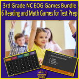 3rd Grade NC EOG Test Prep Math and Reading Games Bundle (6)