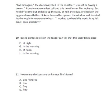3rd Grade -NEW- STAAR Reading Practice Test by Reading Girl XOXO