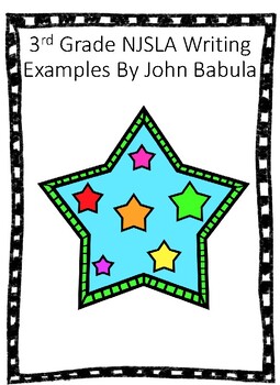 Preview of 3rd Grade NJSLA Writing Exemplars / Examples TEST PREP