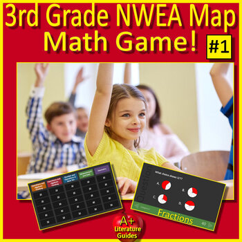 Preview of 3rd Grade NWEA MAP Math Test Prep Spiral Review Game - Test Practice