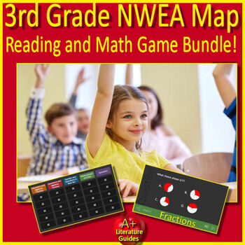 Preview of 3rd Grade NWEA Map Test Prep Games - Math and Reading Bundle (6 Games)