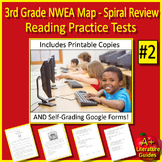 3rd Grade NWEA MAP Reading Test Prep #2 ELA - Print & SELF-GRADING GOOGLE FORMS!