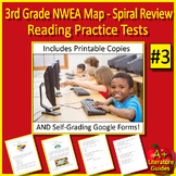 3rd Grade NWEA MAP Reading Test Prep Printable+ SELF-GRADING GOOGLE FORM QUIZZES