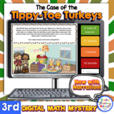 3rd Grade Narrated Digital Math Mystery Thanksgiving Math 