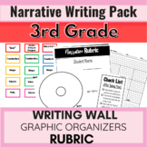 3rd Grade Narrative Writing Pack! Graphic Organizers Writing Focus Wall!