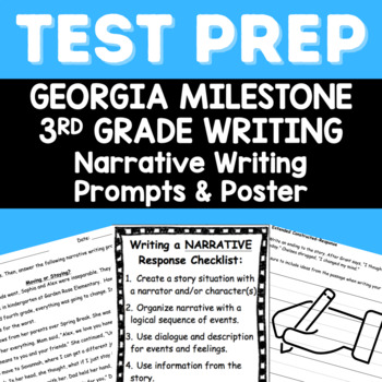 Preview of 3rd Grade Narrative Writing for Georgia Milestone