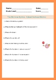 3rd Grade Nervous System Worksheet