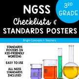 3rd Grade NGSS "I Can" Standards Posters + Checklists