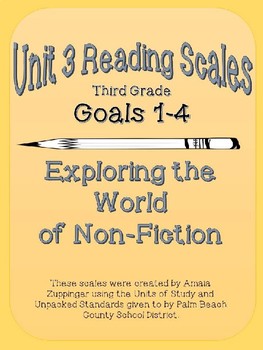 Preview of 3rd Grade Non-Fiction Reading Scales