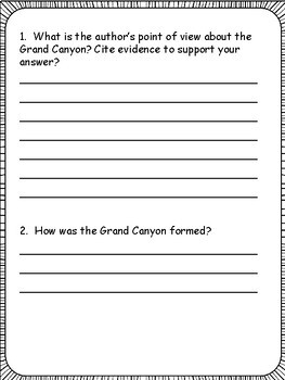 3rd Grade Non Fiction Text with Comprehension Printables by Fourth at 40