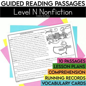 Preview of 3rd Grade Nonfiction Guided Reading Passages and Comprehension Questions Level N