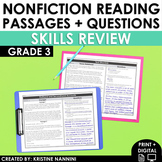 3rd Grade Nonfiction Reading Comprehension Passages Strate
