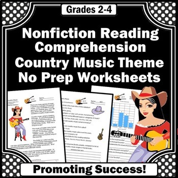 Preview of 3rd 4th Grade Reading Passage with Comprehension Questions Worksheets Nonfiction