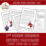 3rd Grade Nonfiction Reading Review Passages: Sports Super