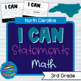 3rd Grade North Carolina NC Math I Can Statements & Learni