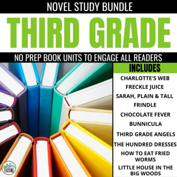 Preview of 3rd Grade Novel Studies Bundle: 10 Units for Book Clubs or Literature Circles
