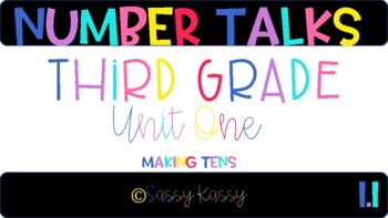 Preview of 3rd Grade Number Talks: Making Tens