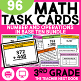 3rd Grade Number and Operations in Base Ten Task Card Bund