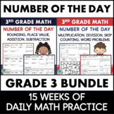 3rd Grade Math Daily Review Packet Number of the Day Worksheets