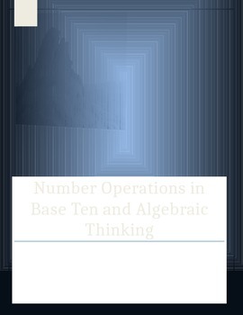 Preview of 3rd Grade Numbers and Operations in Base Ten and Algebraic Thinking Review