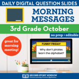 3rd Grade October Morning Meeting Messages Slides • Google