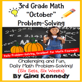 3rd Grade October Problem Solving: Daily Multi-Step (Two-Step) Math Problems