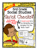 3rd Grade Ohio Social Studies Review Activity Freebie Set 