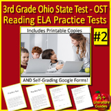 3rd Grade Ohio's State Test Prep SELF-GRADING GOOGLE FORMS ELA OST Ohio AIR