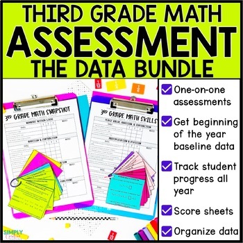 Preview of 3rd Grade One on One Math Assessments Bundle