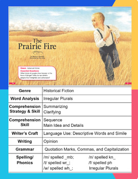 Preview of 3rd Grade Open Court Unit 1 Lesson 5 The Prairie Fire