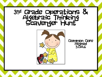 Preview of 3rd Grade Operations & Algebraic Thinking CCSS 3.OA.6